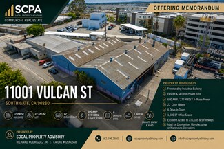 Plus de détails pour 11001 Vulcan St, South Gate, CA - Industriel à louer