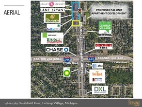 27601-27651 Southfield Rd, Southfield, MI - Aérien  Vue de la carte