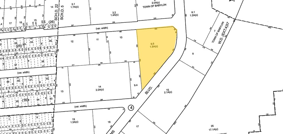 195 Marine St, Farmingdale, NY à louer - Plan cadastral - Image 2 de 2