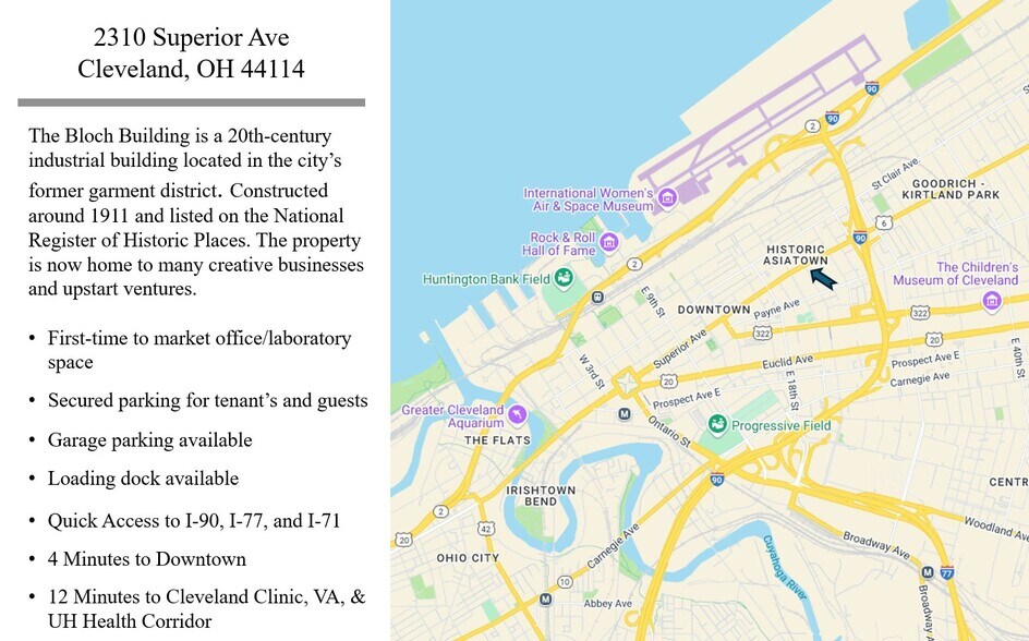 2310 Superior Ave E, Cleveland, OH à louer - Photo du bâtiment - Image 2 de 4