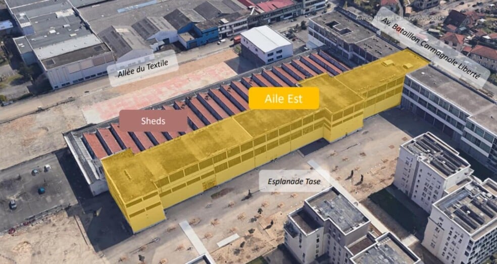 11 Avenue Bataillon Carmagnole Liberté, Vaulx-en-Velin à vendre - Aérien - Image 3 de 8