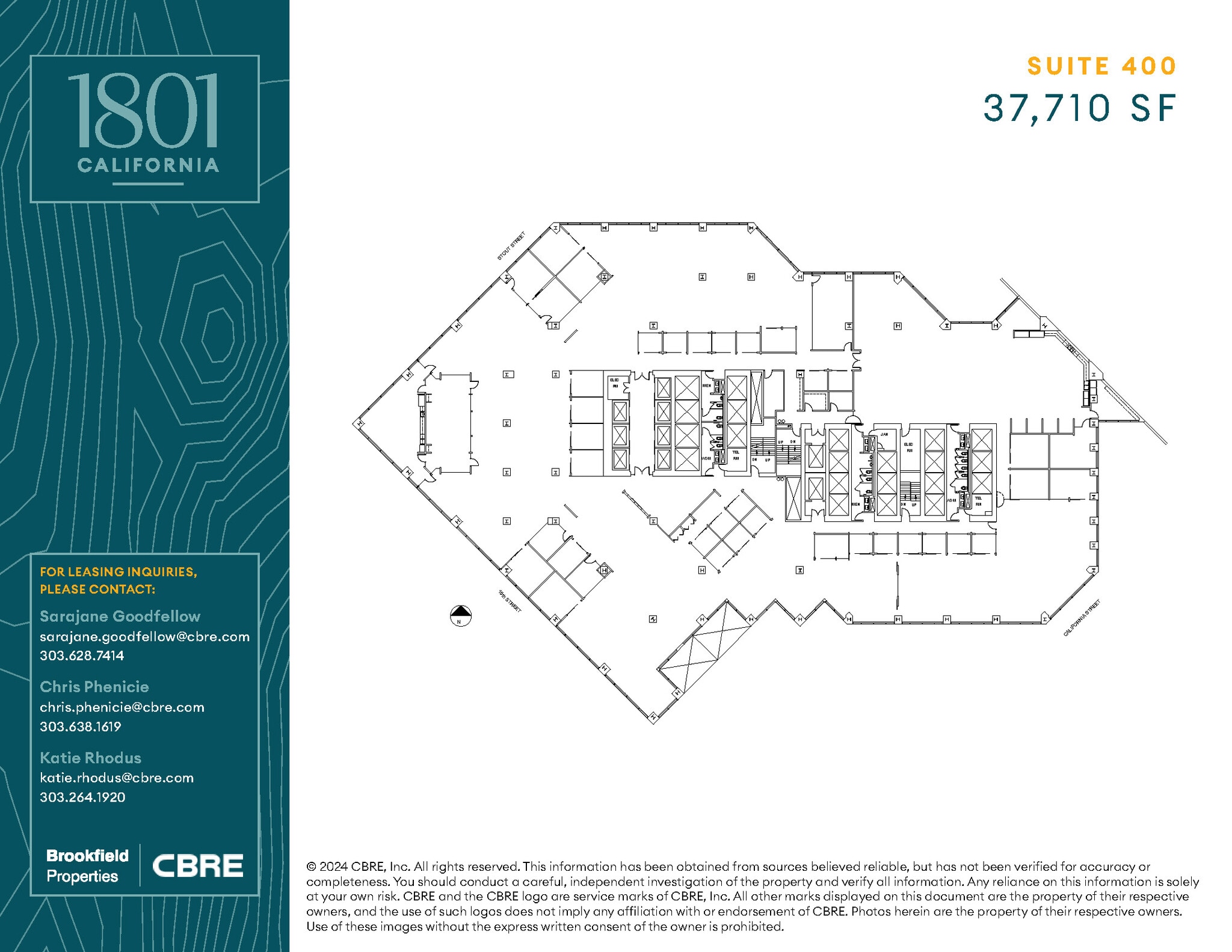 1801 California St, Denver, CO for lease Floor Plan- Image 1 of 1