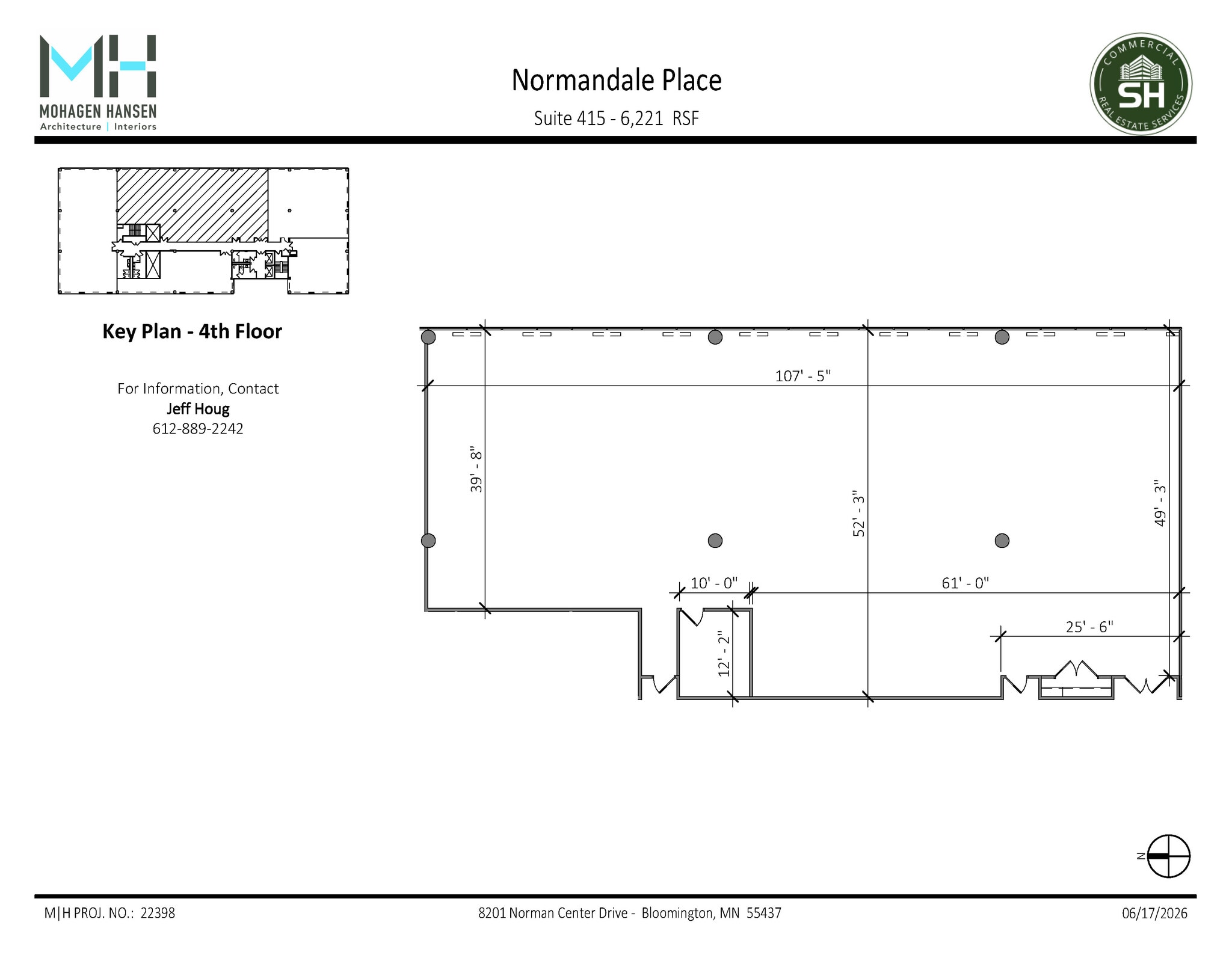 8201 Norman Center Dr, Bloomington, MN à louer Plan d’étage- Image 1 de 1
