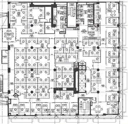 555-579 Robson St, Vancouver, BC à louer Plan d’étage- Image 1 de 1