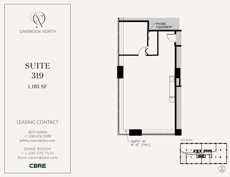 1200 Harger Rd, Oak Brook, IL à louer Plan d’étage- Image 1 de 1