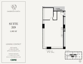1200 Harger Rd, Oak Brook, IL à louer Plan d’étage- Image 1 de 1