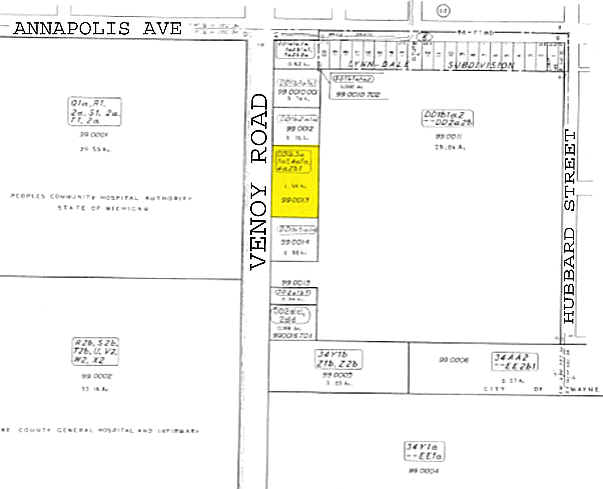 4811 Venoy Rd, Wayne, MI à vendre Plan cadastral- Image 1 de 1