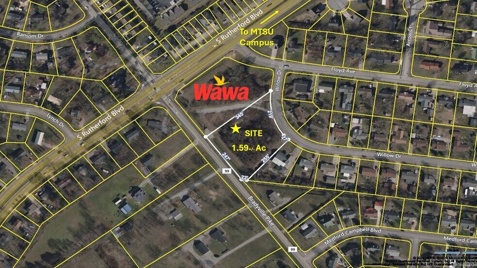 Terrain dans Murfreesboro, TN à louer - Photo principale - Image 1 de 2