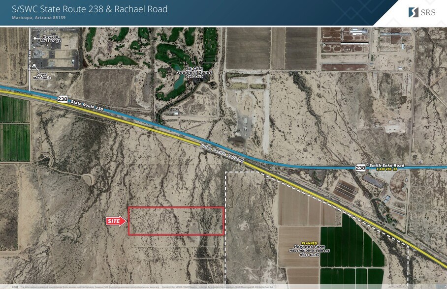 SWC State Route 238 & Rachael Rd, Maricopa, AZ for sale - Aerial - Image 2 of 3