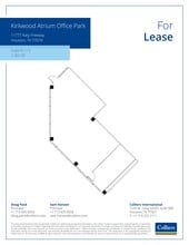 11777 Katy Fwy, Houston, TX à louer Plan de site- Image 2 de 2