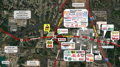 2400 Jonesboro Rd, Hampton, GA - AERIAL  map view