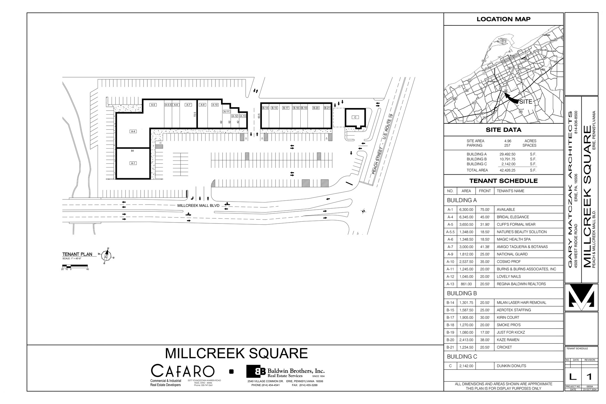 5624-5638 Peach St, Erie, PA à louer Plan de site- Image 1 de 1