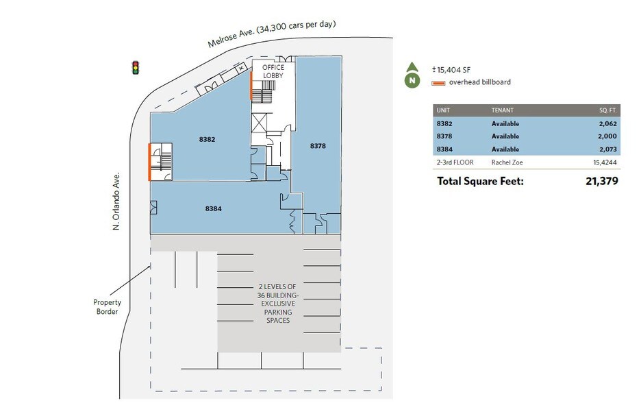 8378-8384 Melrose Ave, Los Angeles, CA à louer - Plan d’étage - Image 3 de 14