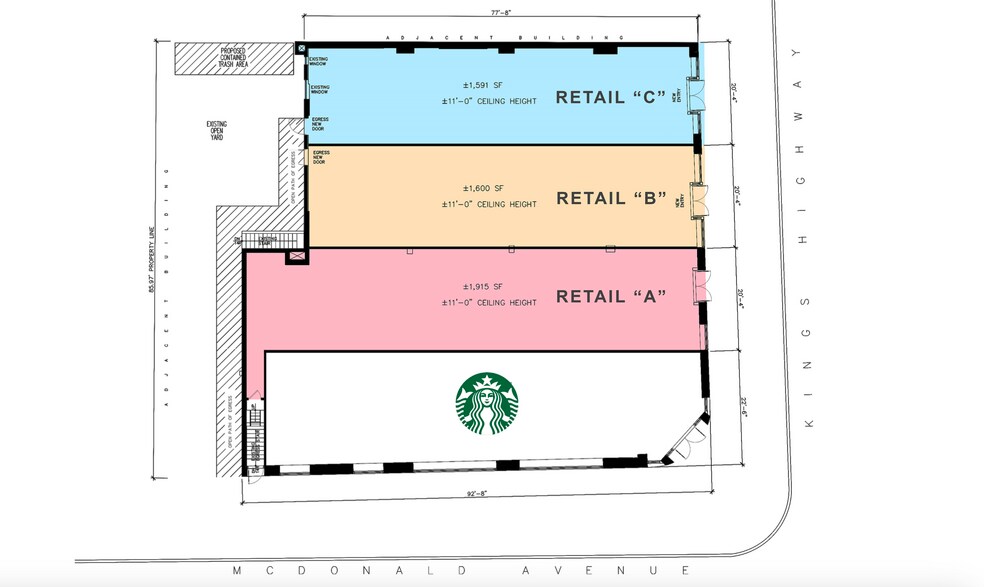 481 Kings Hwy, Brooklyn, NY à louer - Plan d’étage - Image 2 de 4