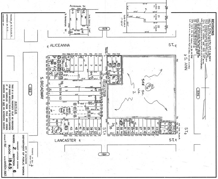 723 S Broadway, Baltimore, MD à louer - Plan cadastral - Image 3 de 3