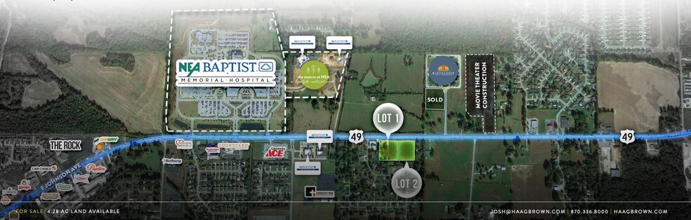 5209 E Johnson Ave, Jonesboro, AR à vendre - Aérien - Image 2 de 5