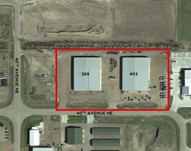 309 40th Ave NW, Minot, ND - AERIAL map view