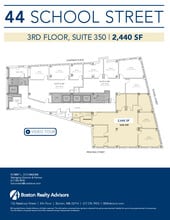 44 School St, Boston, MA à louer Plan d’étage- Image 1 de 1