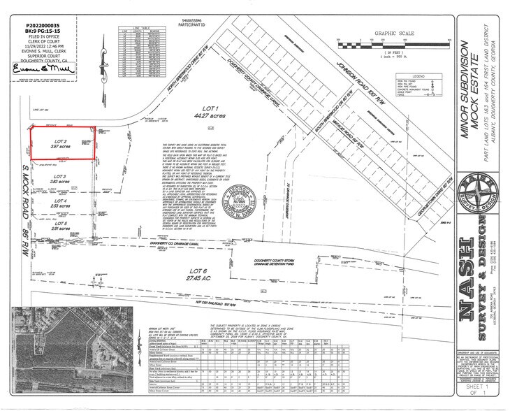 412 S Mock Rd, Albany, GA à vendre - Plan cadastral - Image 2 de 6