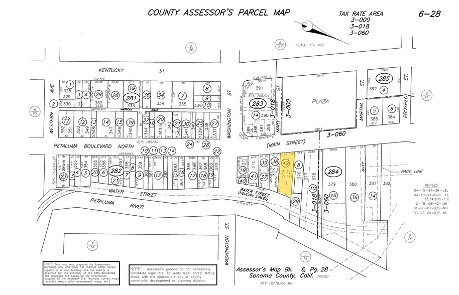 226-228 Petaluma Blvd N, Petaluma, CA à vendre - Plan cadastral - Image 2 de 8