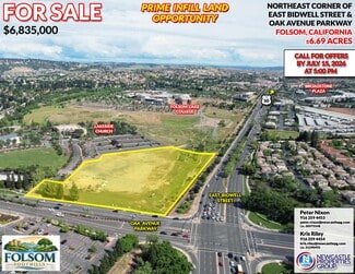 More details for NEC East Bidwell Street & Oak Avenue Parkway, Folsom, CA - Land for Sale