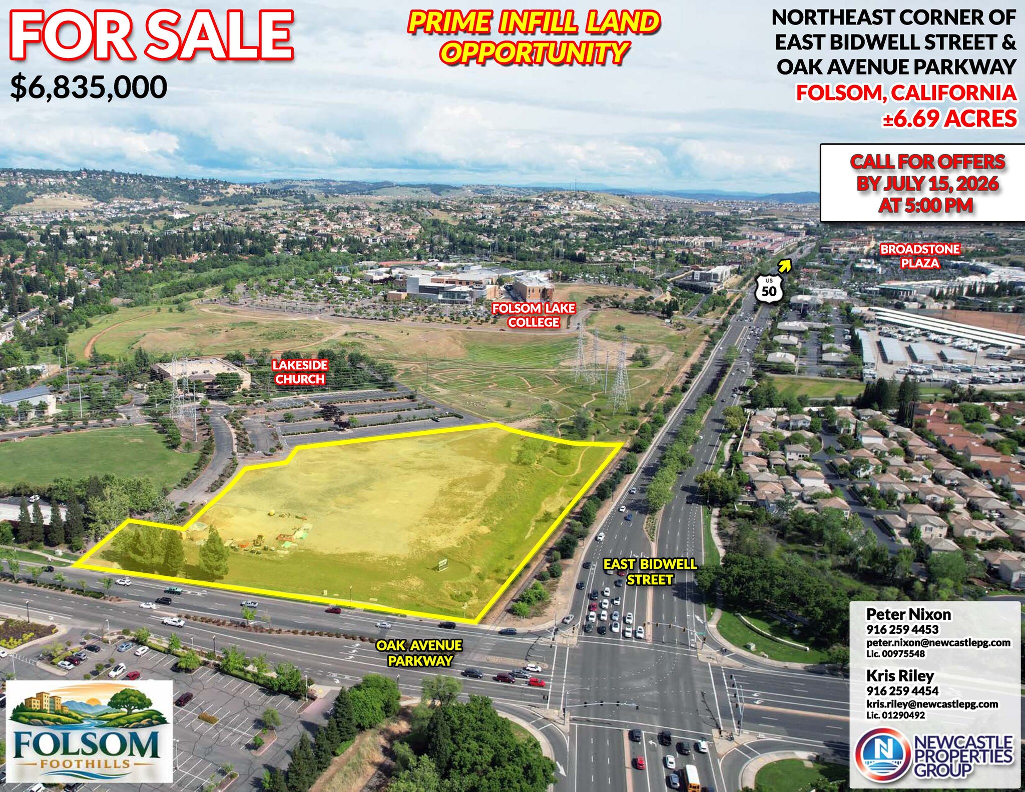 NEC East Bidwell Street & Oak Avenue Parkway, Folsom, CA à vendre Autre- Image 1 de 2