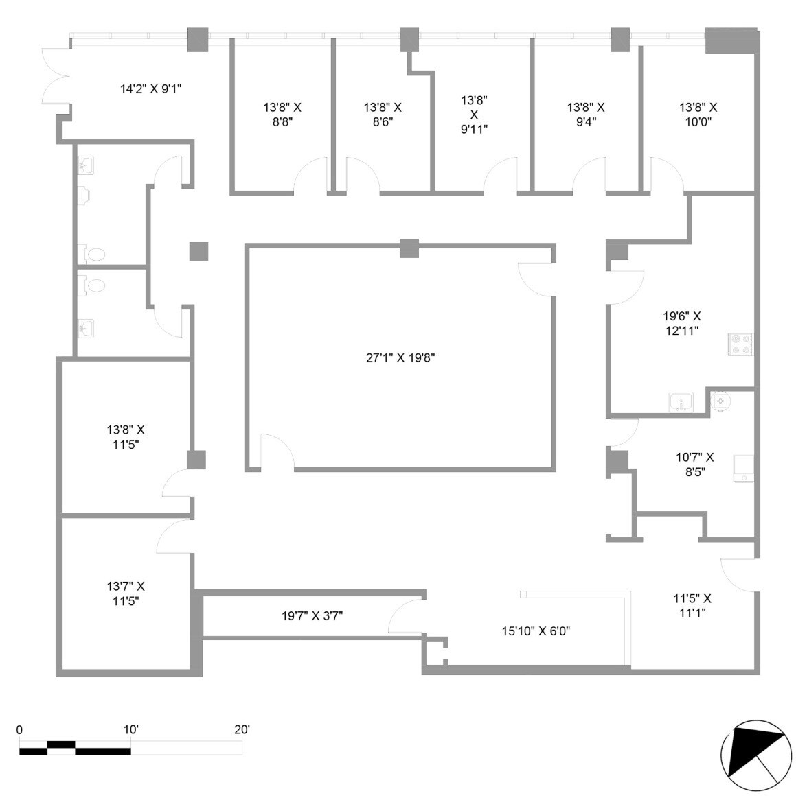 101 Worthington St E, North Bay, ON for lease Floor Plan- Image 1 of 1
