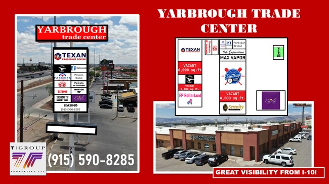 Plus de détails pour 7924-7934 W Gateway Blvd, El Paso, TX - Local d'activités à louer