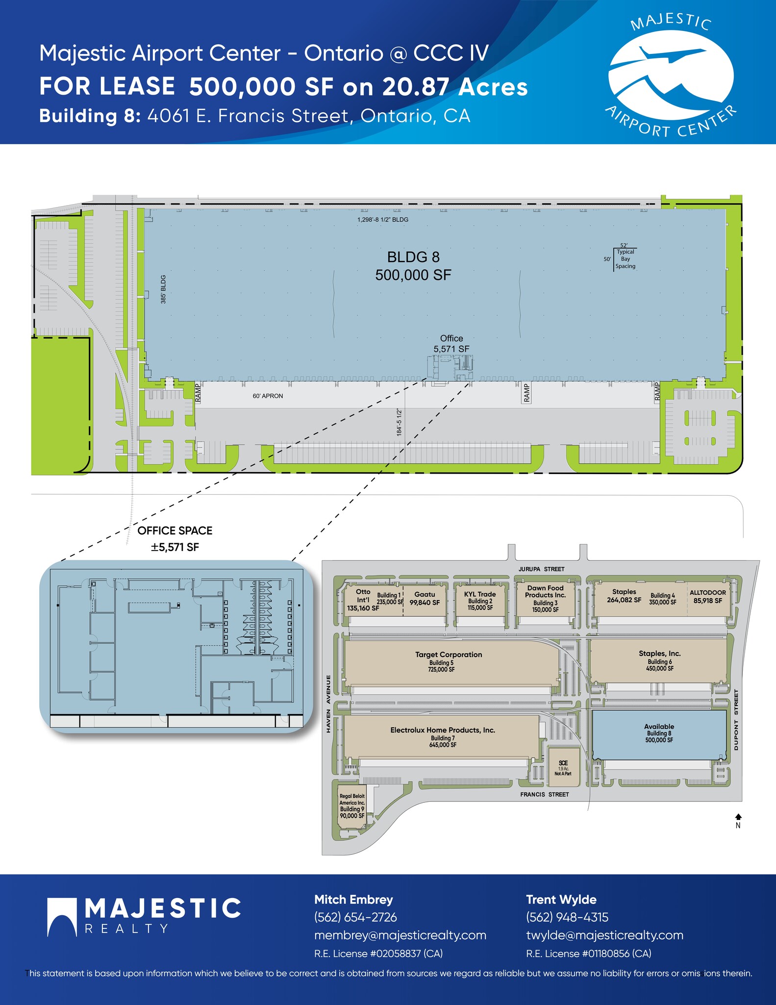 4061 E Francis St, Ontario, CA for lease Site Plan- Image 1 of 1