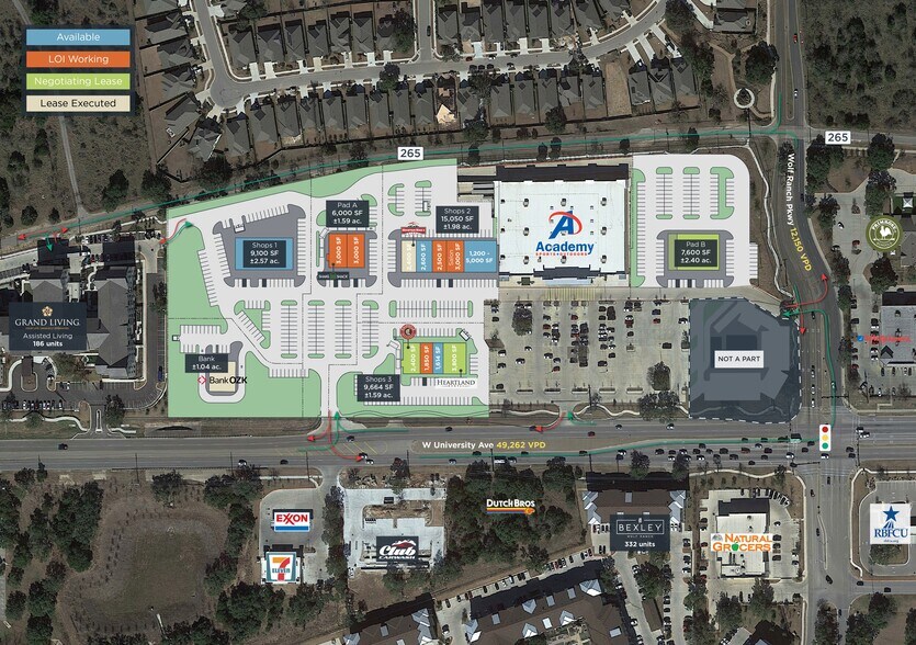 Hwy 29, Georgetown, TX à louer - Photo du bâtiment - Image 1 de 1