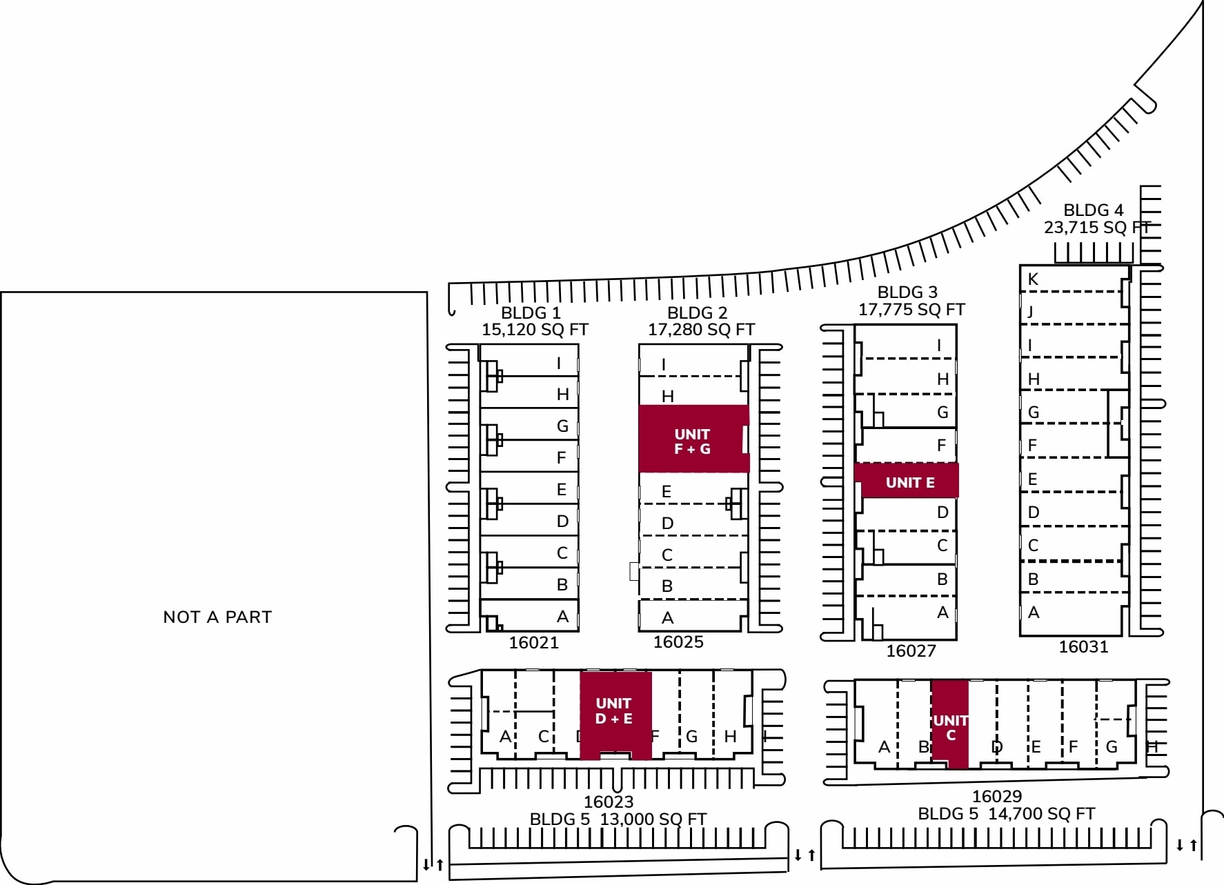 16021 Arrow Hwy, Irwindale, CA à louer Plan de site- Image 1 de 1