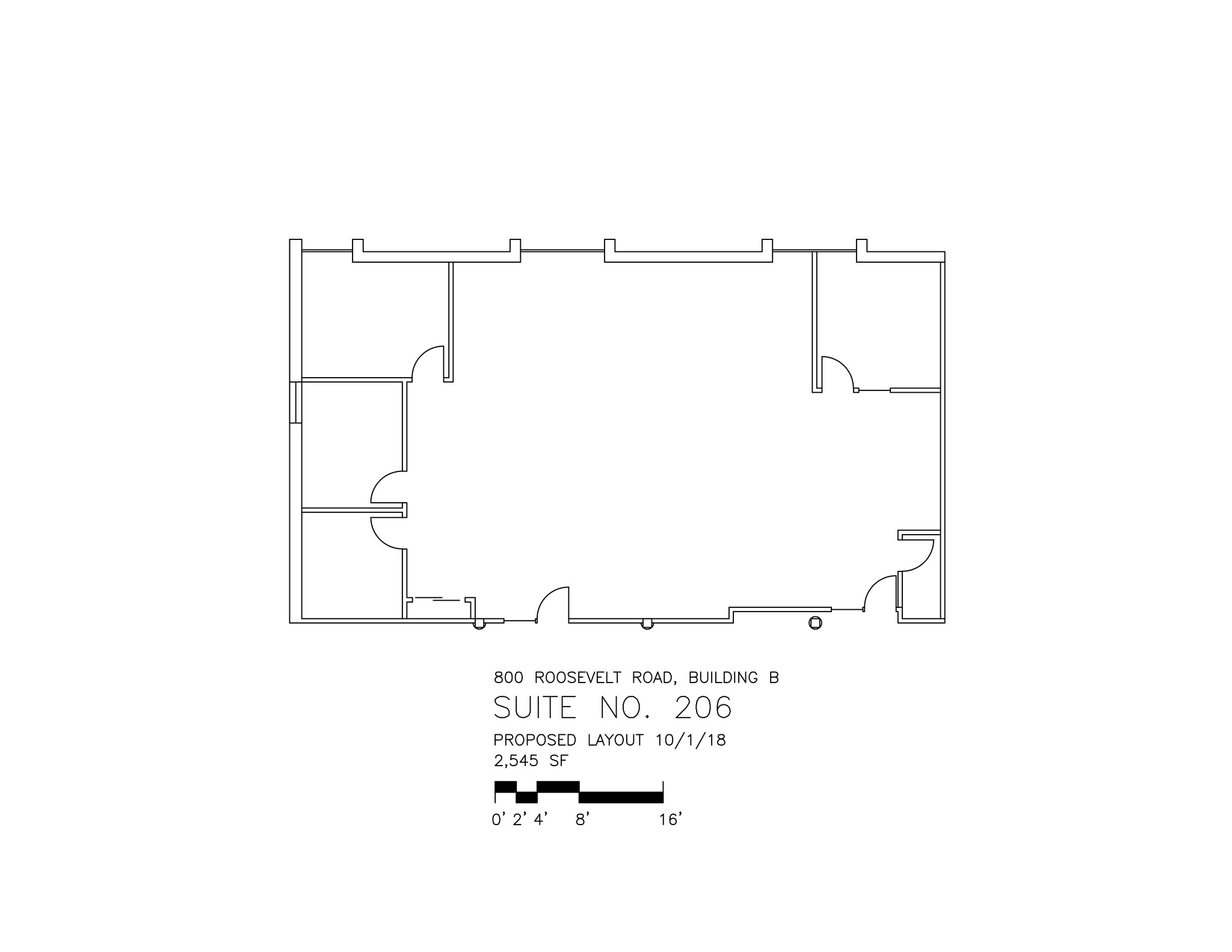 800 Roosevelt Rd, Glen Ellyn, IL à louer Plan de site- Image 1 de 2