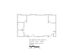 800 Roosevelt Rd, Glen Ellyn, IL à louer Plan de site- Image 1 de 2