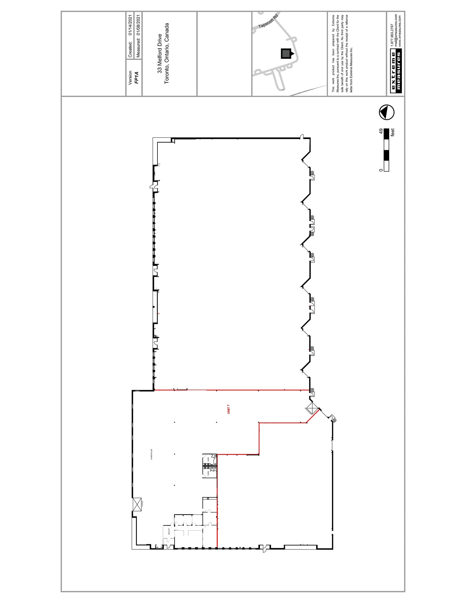 33 Melford Dr, Toronto, ON for lease Site Plan- Image 1 of 6