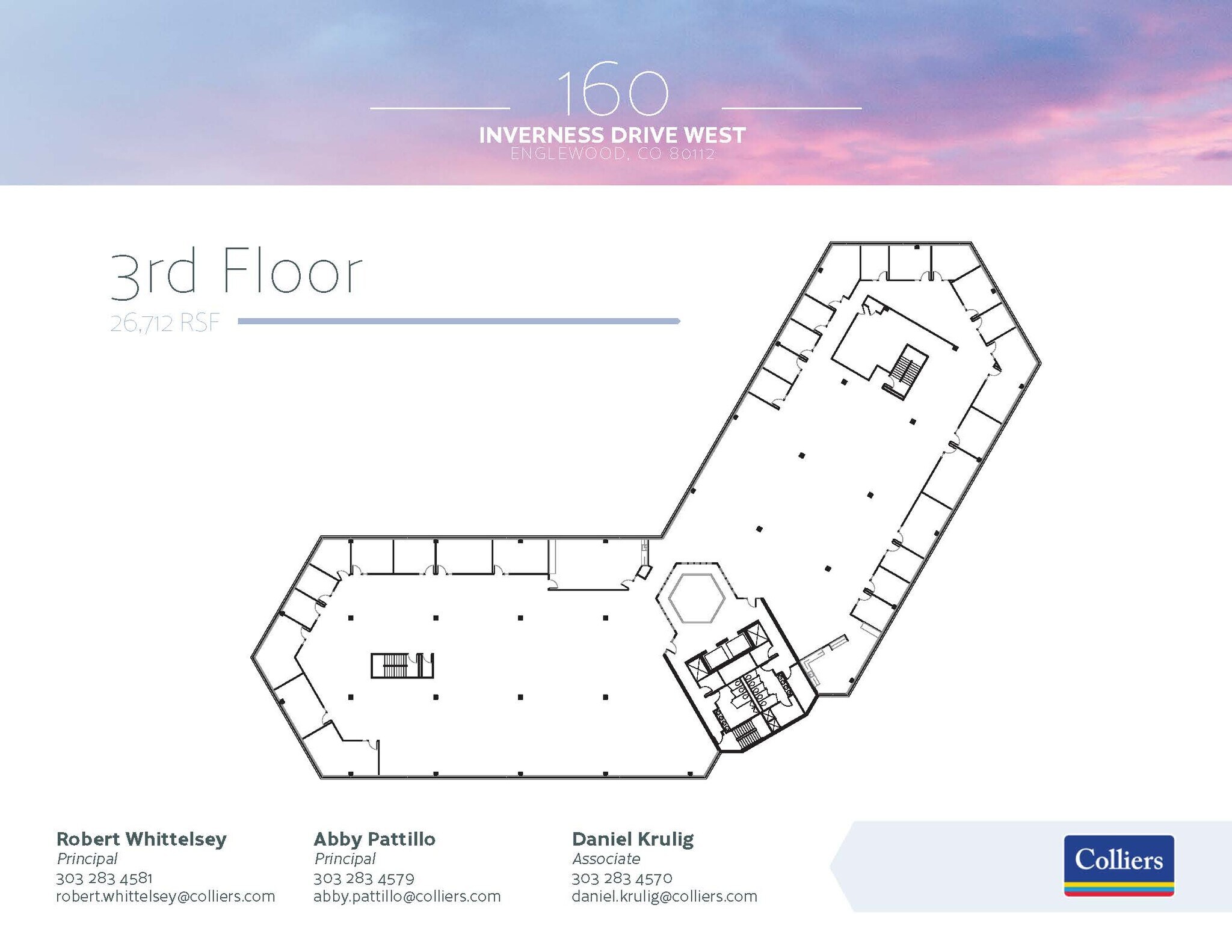 160 Inverness Dr W, Englewood, CO à louer Plan d’étage- Image 1 de 1