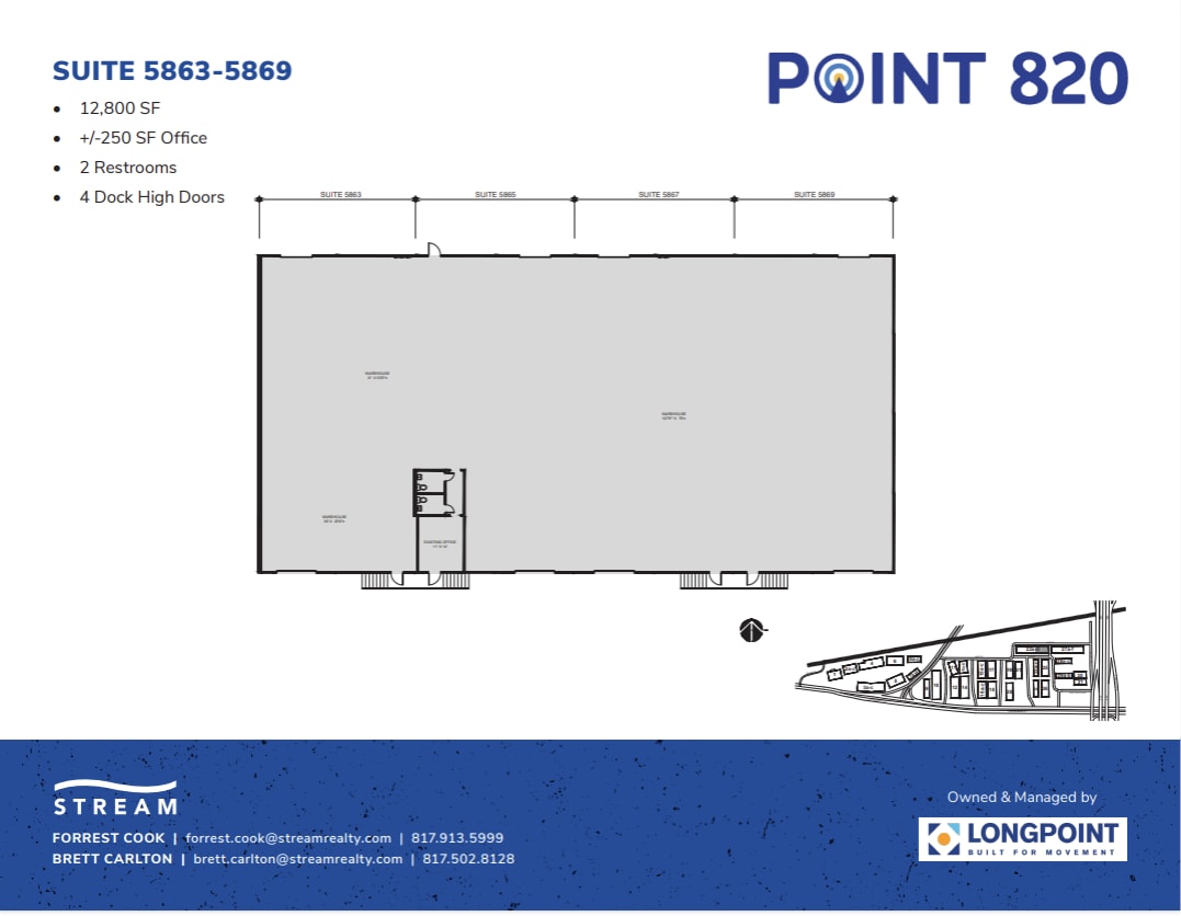 5721 E Rosedale St, Fort Worth, TX for lease Floor Plan- Image 1 of 1