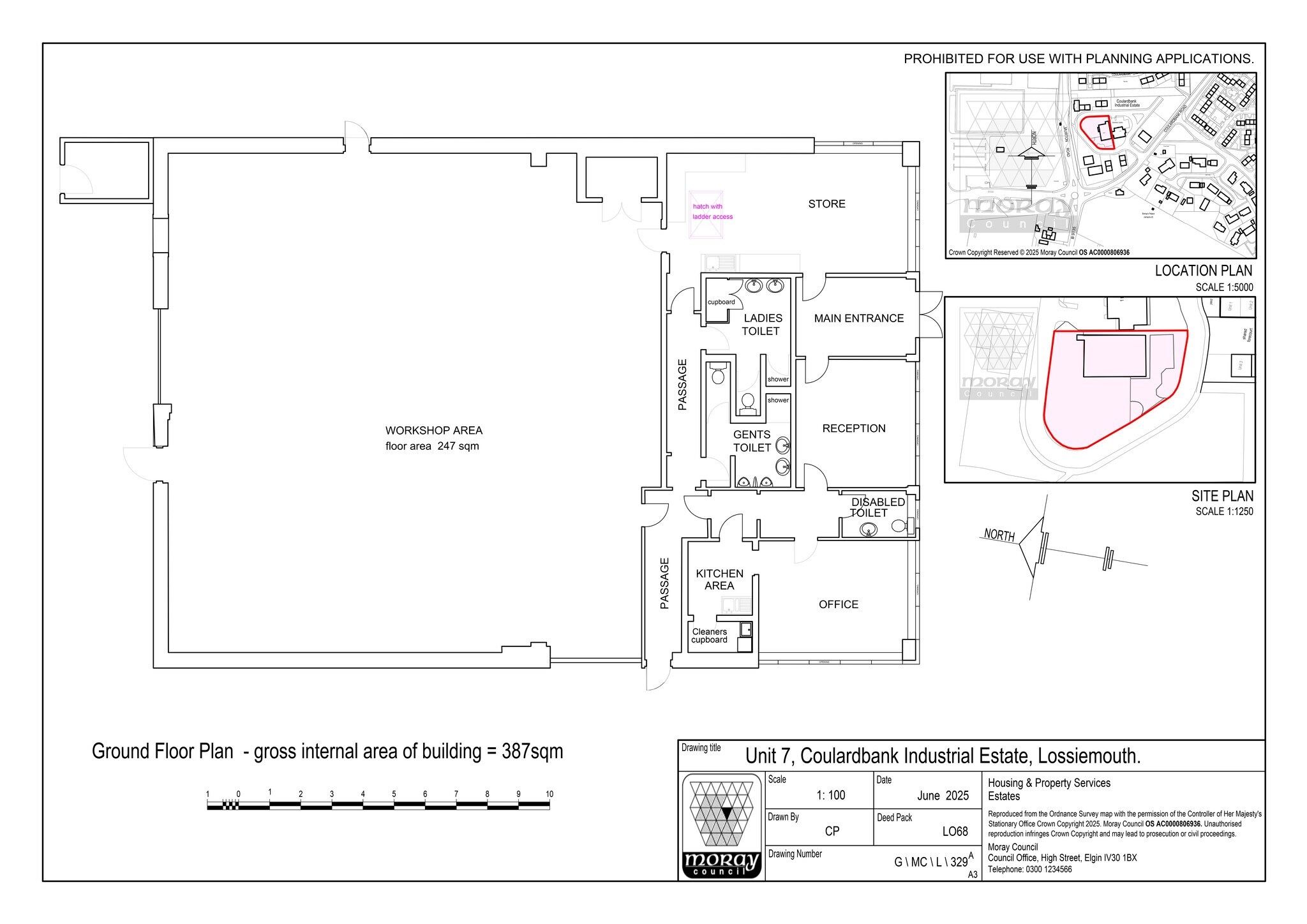 Coulardbank Rd, Lossiemouth for lease Site Plan- Image 1 of 1