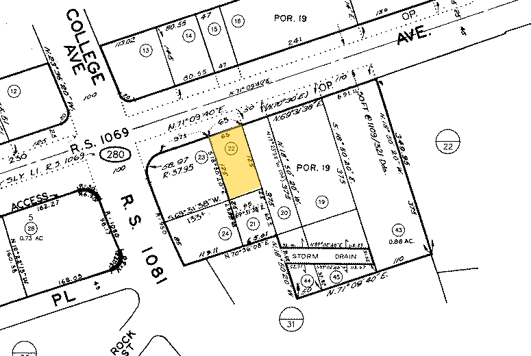 6111 University Ave, San Diego, CA for lease Plat Map- Image 1 of 6