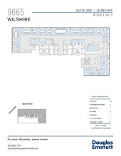 9665 Wilshire Blvd, Beverly Hills, CA à louer Plan d’étage- Image 1 de 1