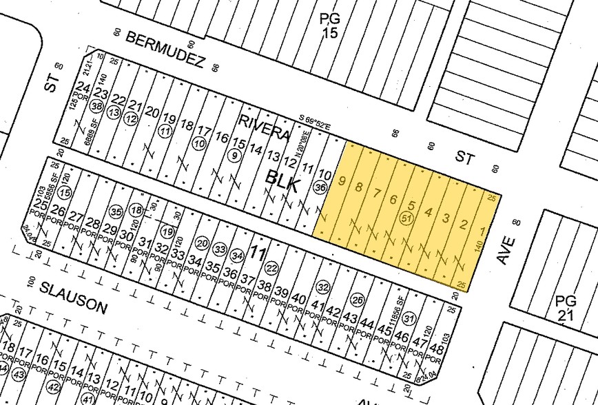 9148 Bermudez St, Pico Rivera, CA for lease - Plat Map - Image 2 of 6