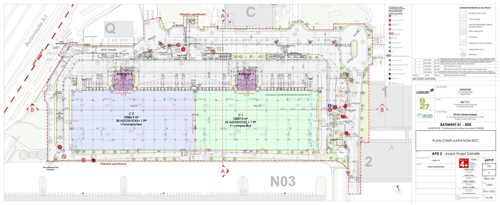Industrial in Aulnay-sous-Bois for lease Floor Plan- Image 1 of 9