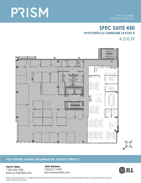 999 17th St, Denver, CO for lease - Floor Plan - Image 2 of 10