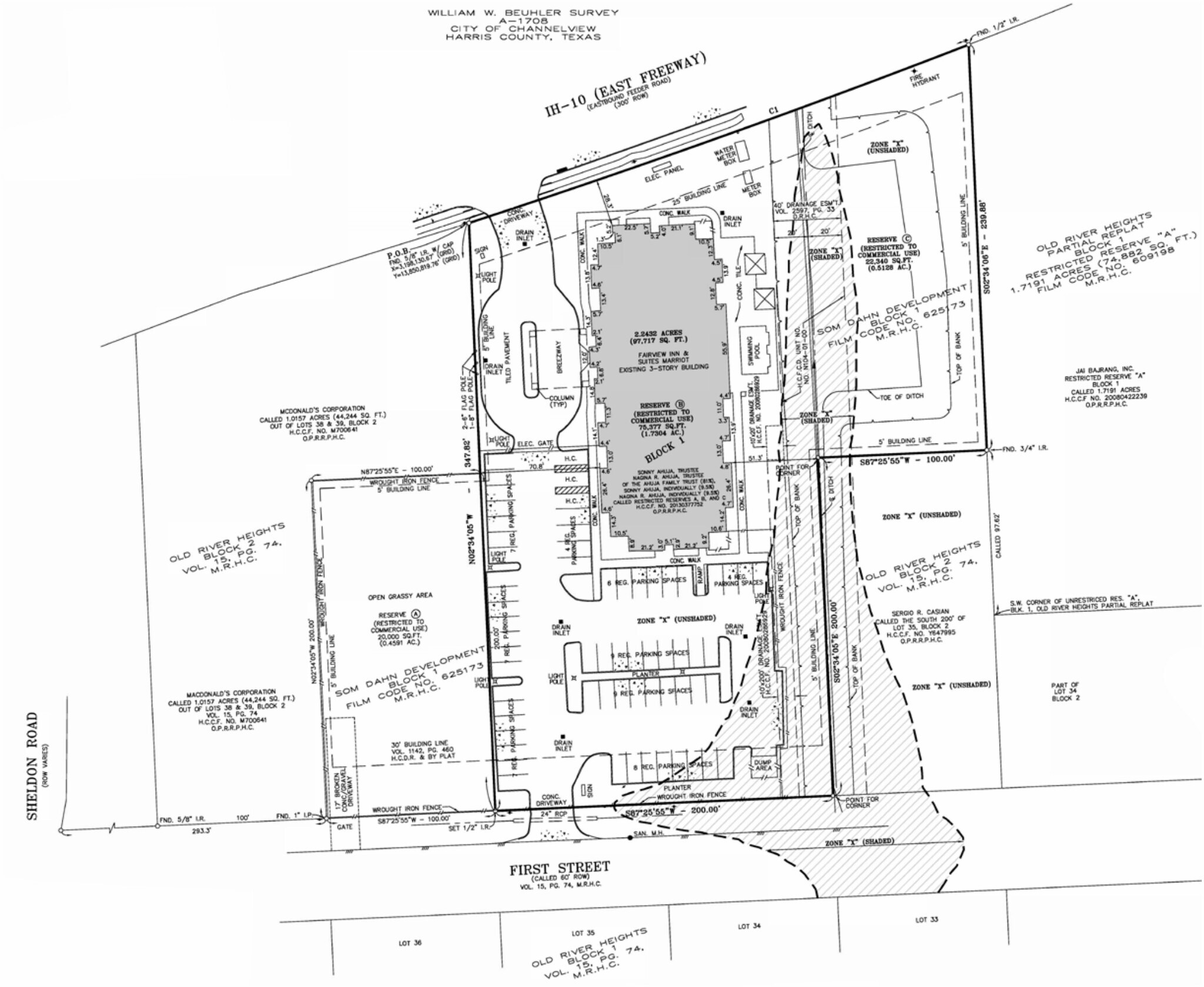 15822 East Fwy, Channelview, TX à vendre Plan cadastral- Image 1 de 2