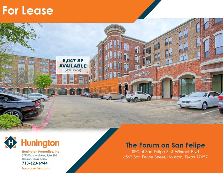 6363 San Felipe Dr, Houston, TX for lease - Building Photo - Image 1 of 1