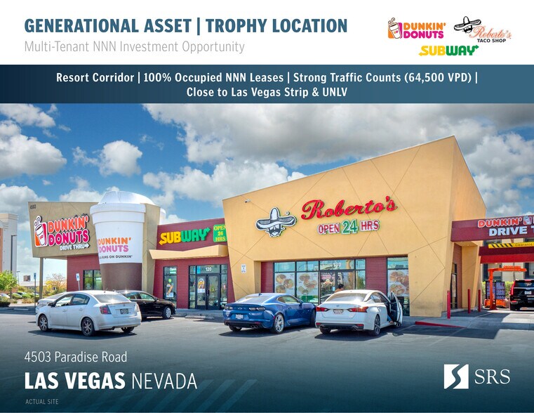4503 Paradise Rd, Las Vegas, NV for sale - Primary Photo - Image 1 of 14