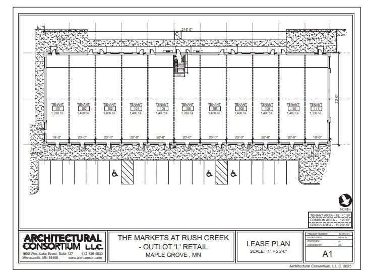 Hy-Vee Maple Grove Multi-Tenant Retail, Maple Grove, MN à louer Plan d’étage- Image 1 de 2
