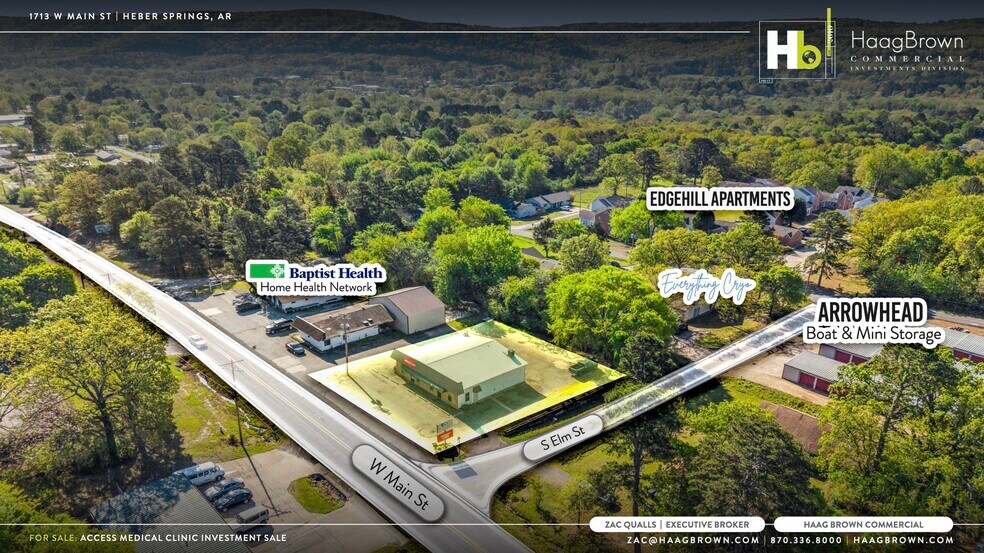 1713 W Main St, Heber Springs, AR à vendre - Aérien - Image 2 de 5