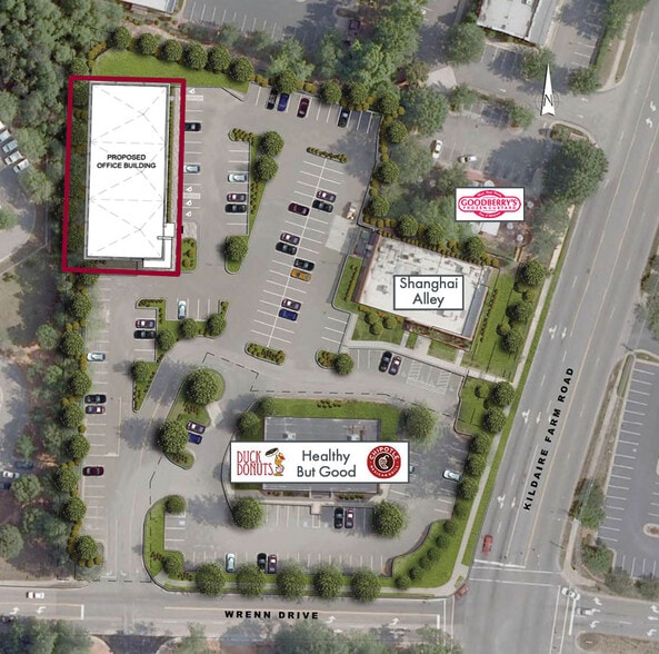 120 Wrenn Dr, Cary, NC à vendre - Aérien - Image 2 de 3