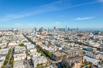 593-599 Valencia St, San Francisco, CA - AERIAL map view