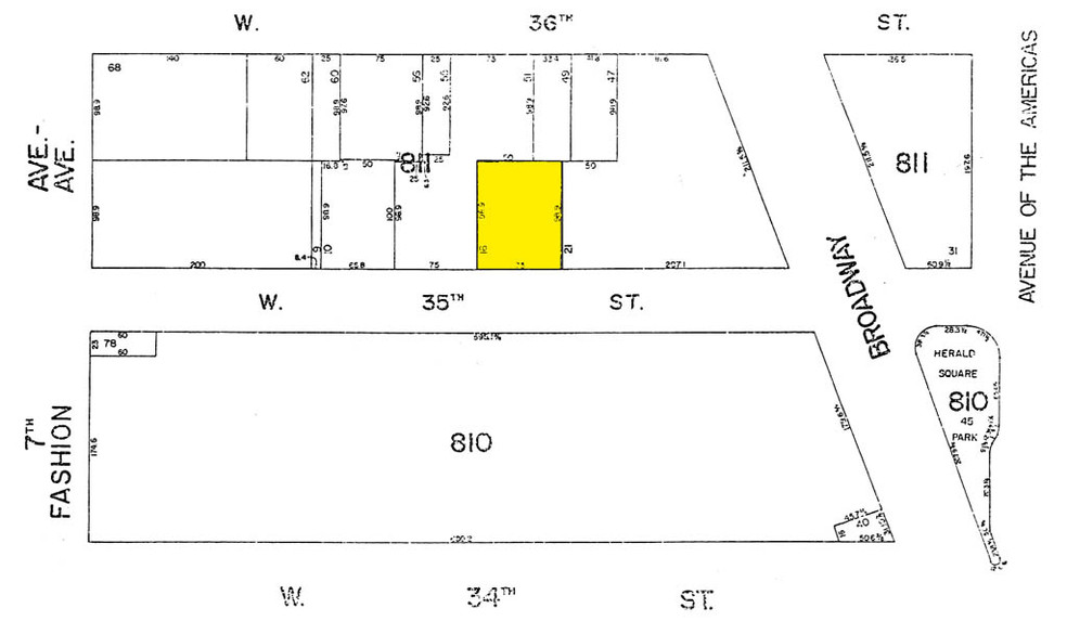 131 W 35th St, New York, NY for lease - Plat Map - Image 2 of 34